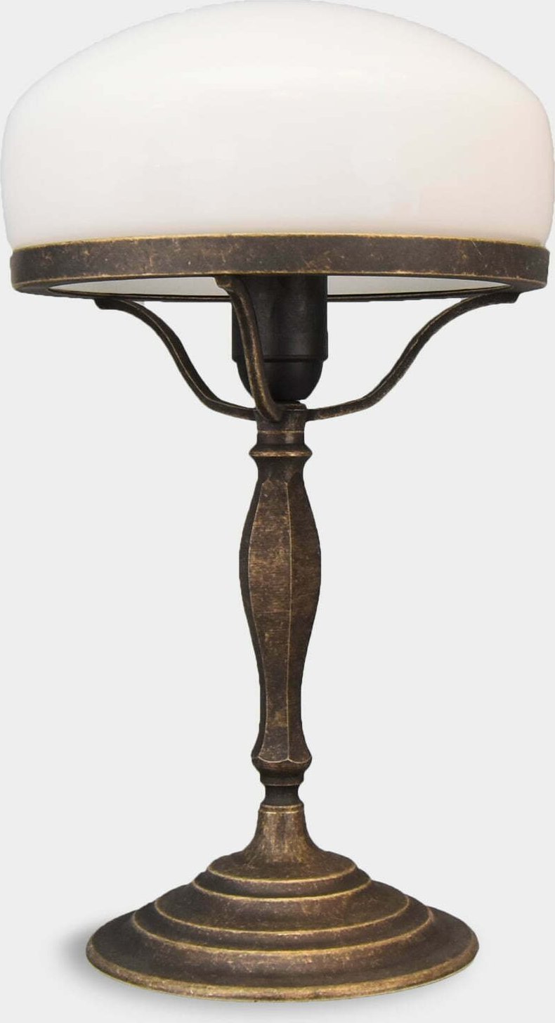 Lampa stołowa rzezbyzbrazu Lampa w Stylu Art Deco Biała