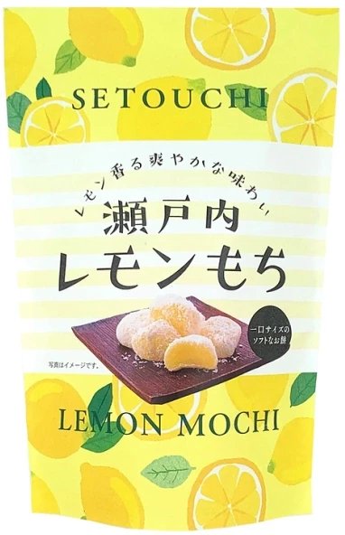 Mochi Lemon, ryżowe ciasteczka cytrynowe 130g - Seiki