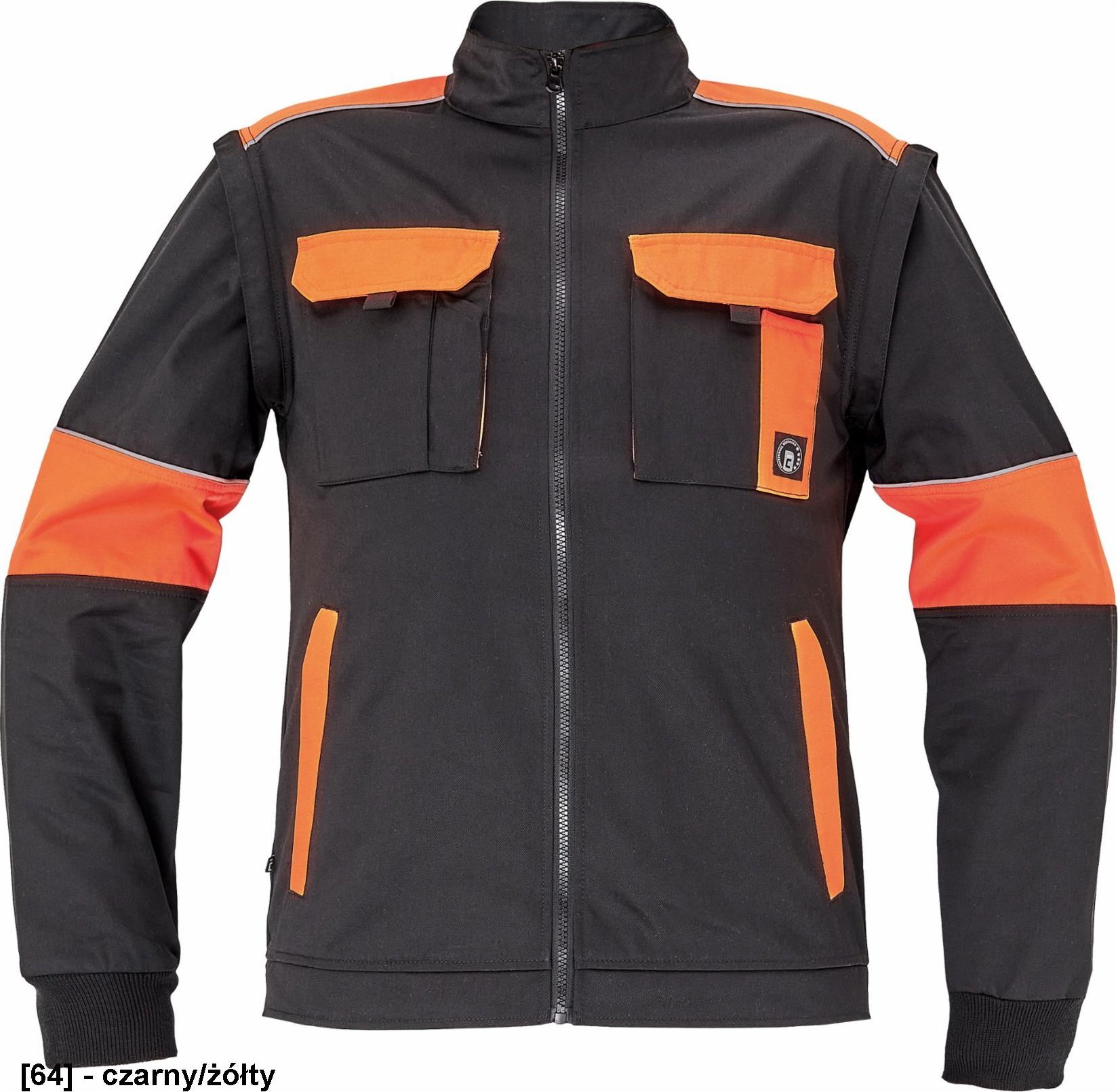 CERVA MAX VIVO - kurtka - czarny/żółty 48