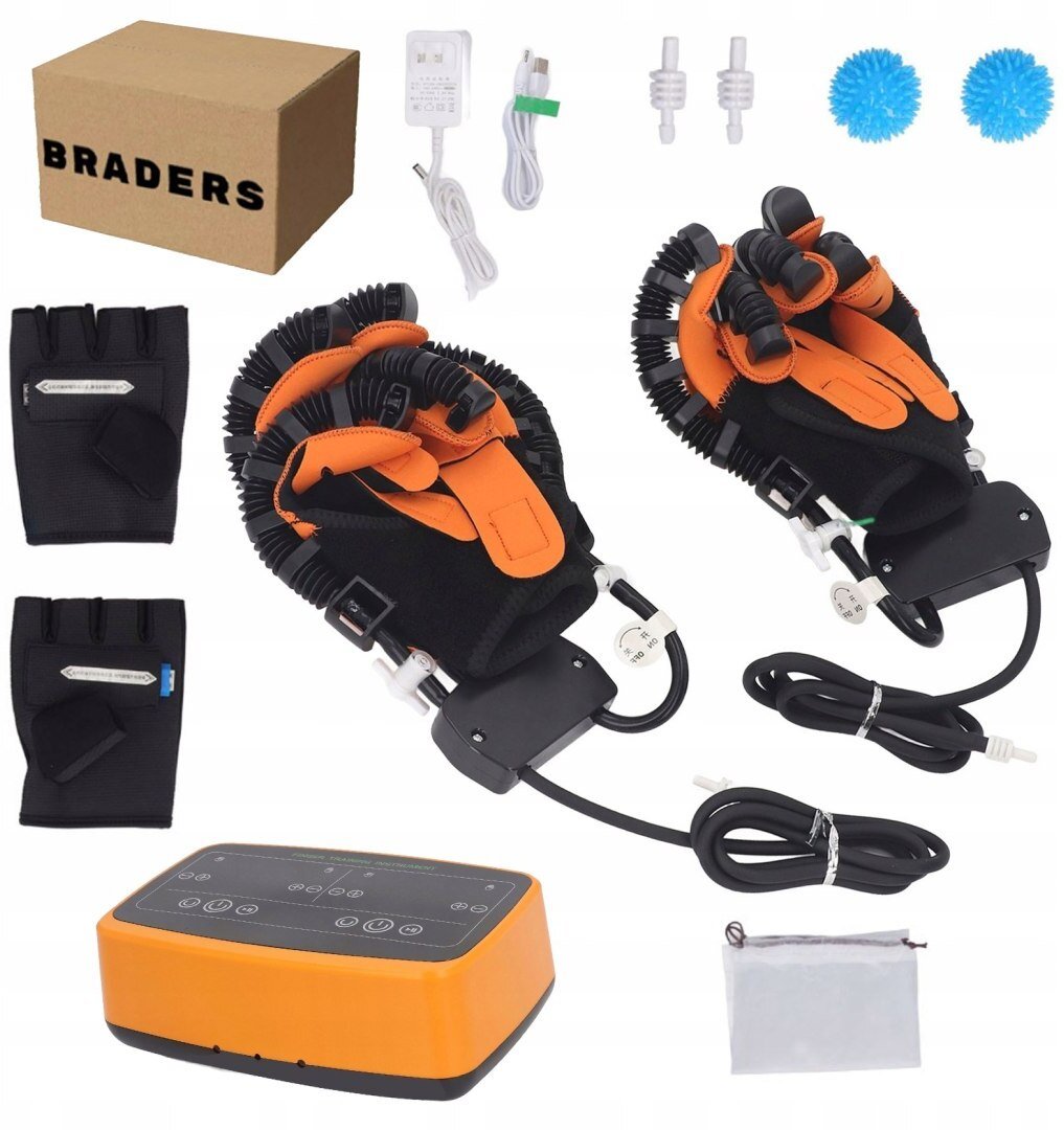 Robotyczna rękawica rehabilitacyjna na lewą i prawą rękę, 9 trybów terapii