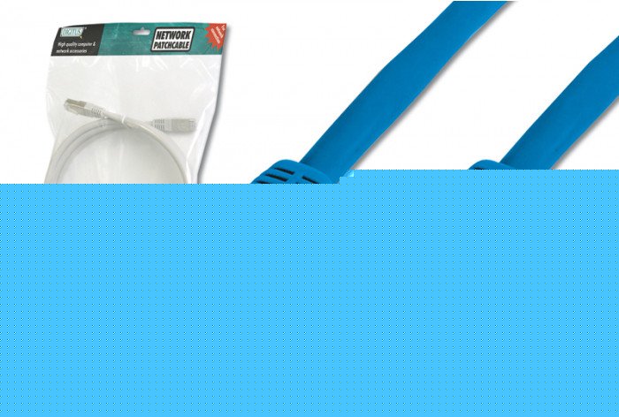 Kabel sieciowy SF/UTP kat. 5,niebieski, 3 m, opak. zast.