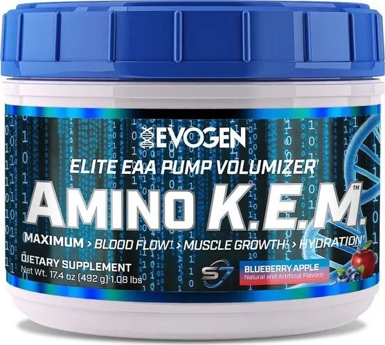 Evogen Evogen - Amino K.E.M. EAA, Blueberry Apple, Proszek, 563g