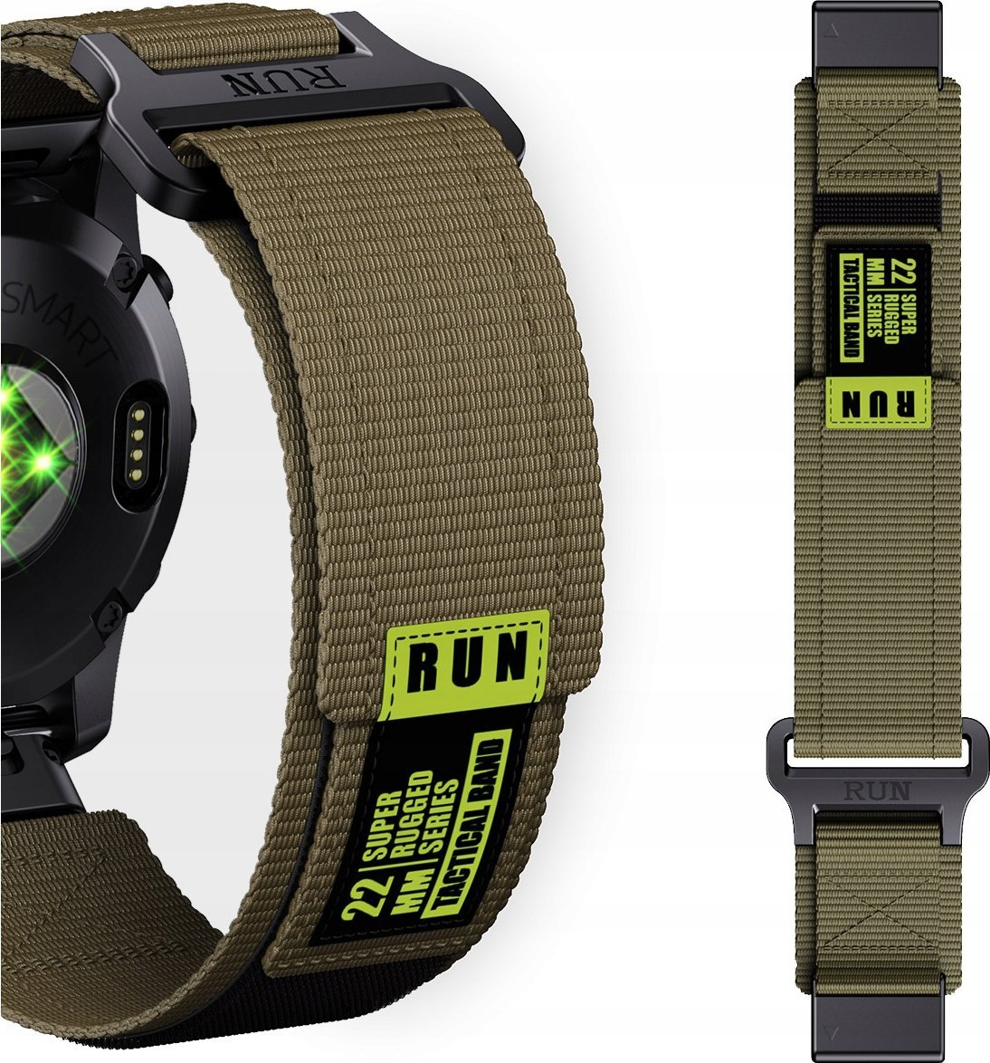 PASEK NYLONOWY DO GARMIN FENIX 5 6 7 8 E PRO SOLAR INSTINCT EPIX QUCIKFIT