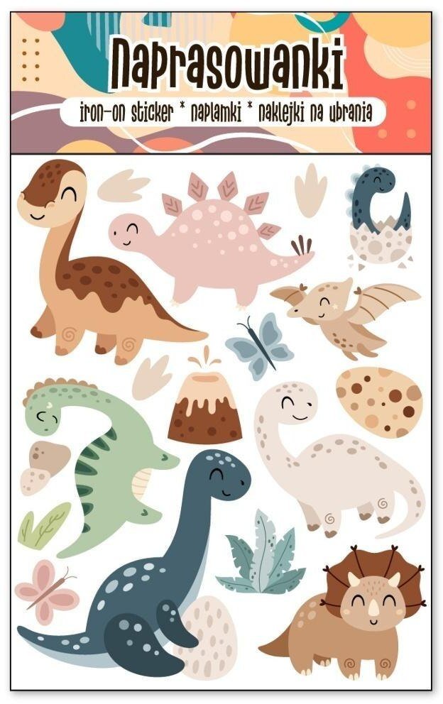 Naprasowanki Termo Naklejki na Ubrania Dinozaury