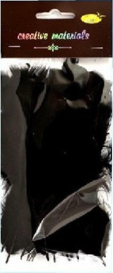 Piórka miękkie czarne 15szt