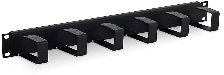 TRITON 19" vyvazovací panel 1U, 6x vyvazovací haček 70x40 mm. šedá