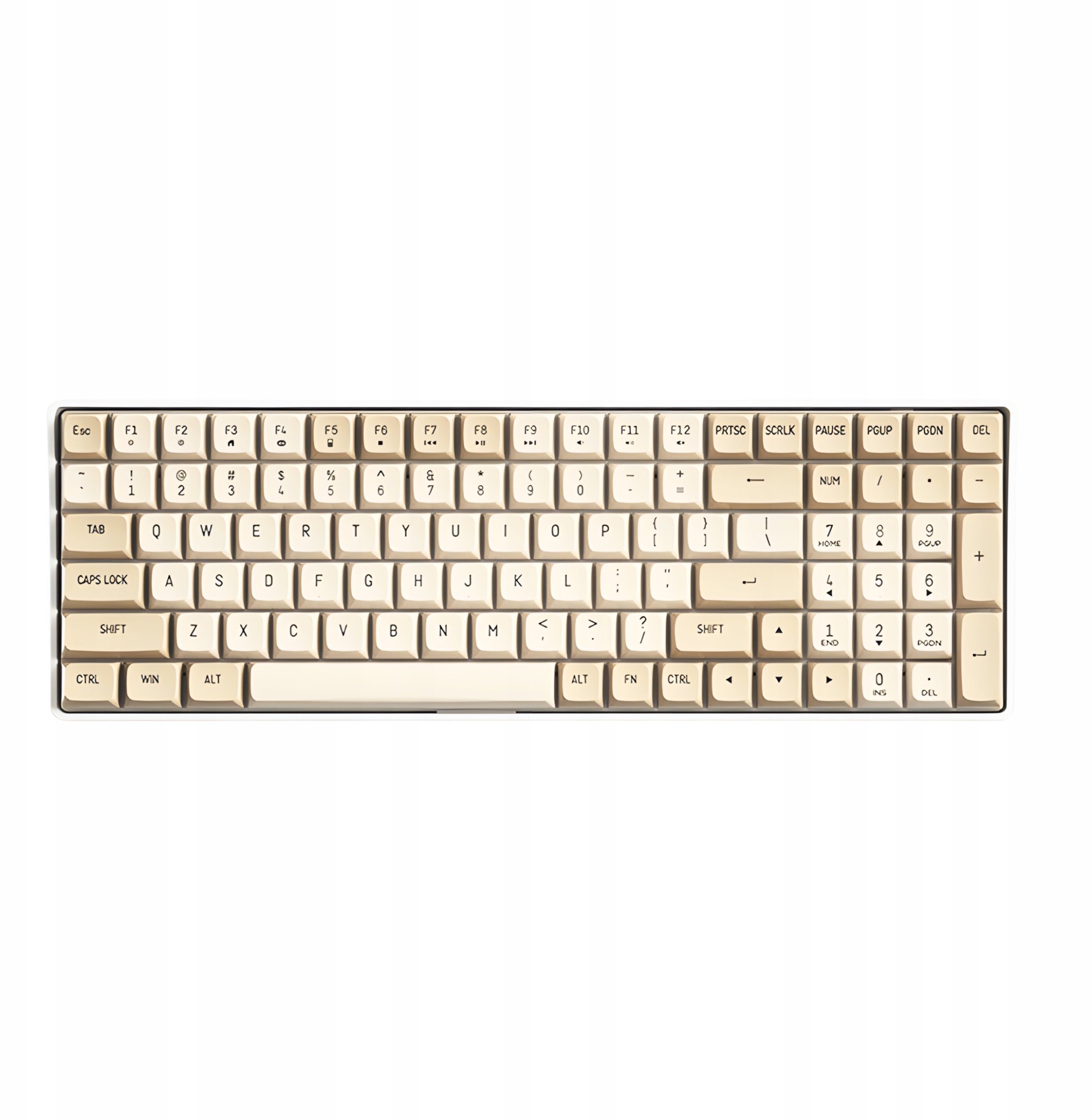 Bezprzewodowa mechaniczna klawiatura Aigo A100 (biała)