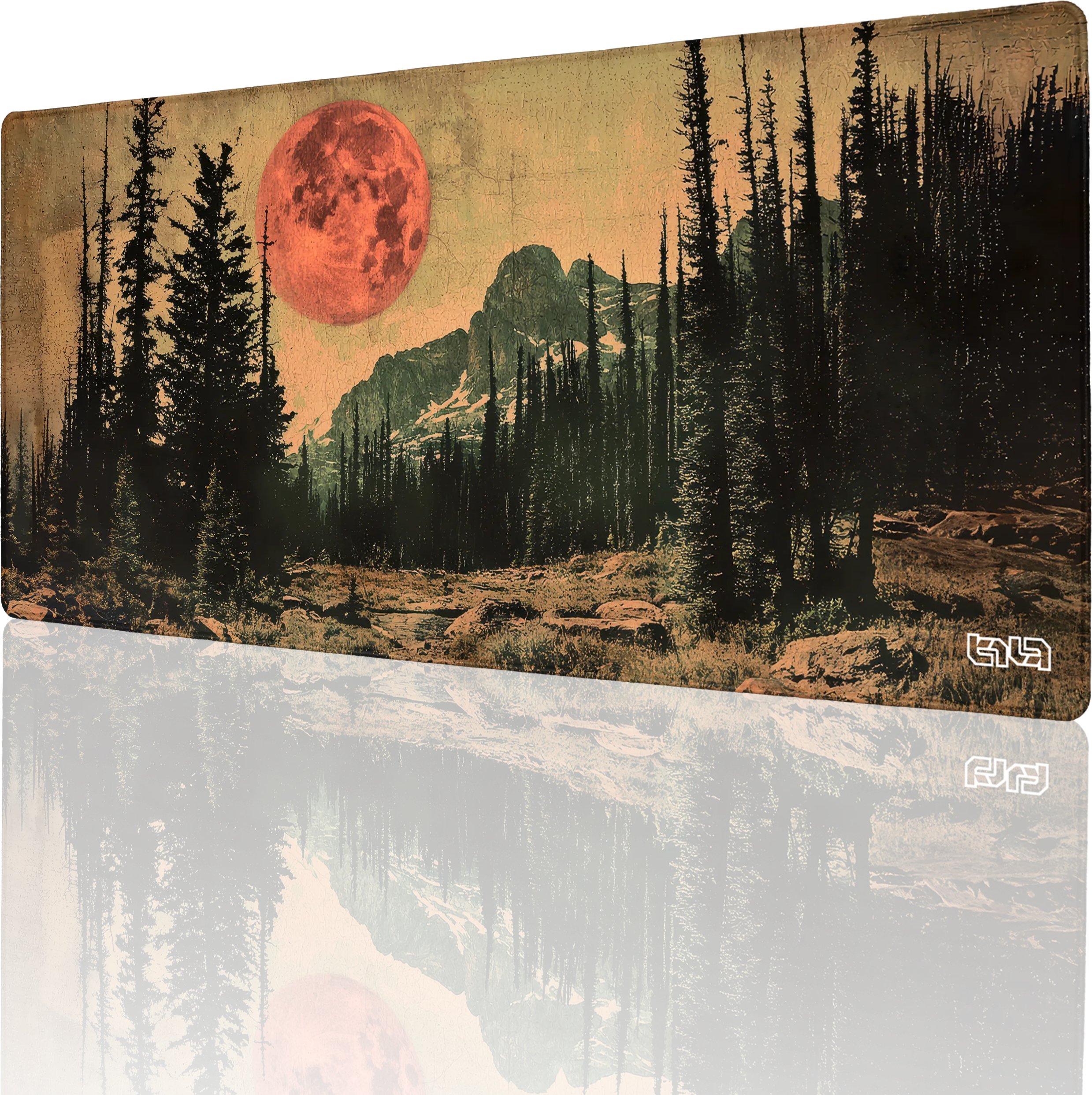 DUŻA PODKŁADKA POD MYSZKĘ Karmazynowy Księżyc 90x40 TILT XL Gamingowa Duża