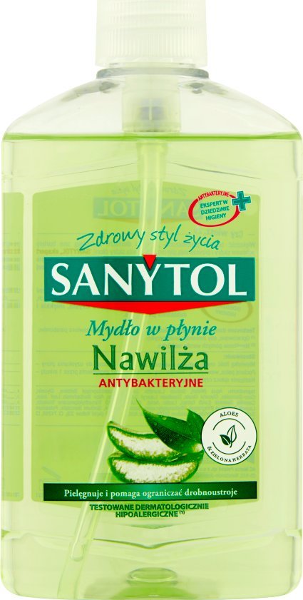 SANYTOL MYDŁO W PŁYNIE 250ML ANTYBAKTERYJNE NAWILŻAJĄCE SANYTOL