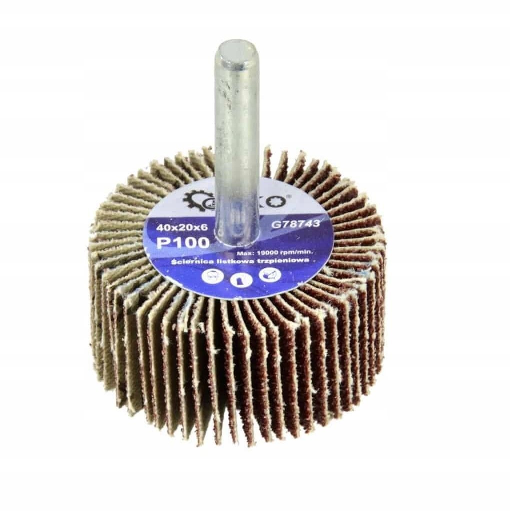 Ściernica listkowa trzpieniowa 40x20X6 P80 (50/100)