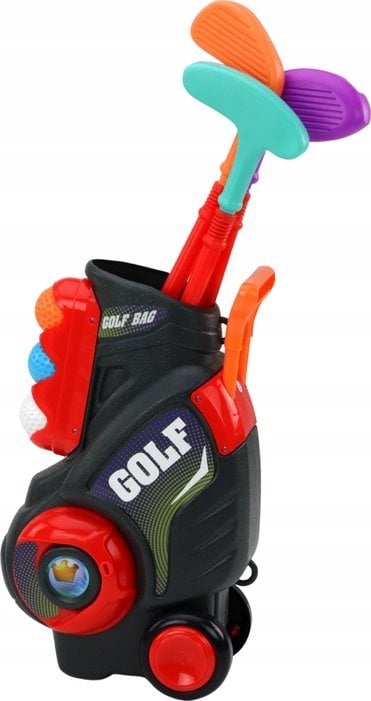 LeanToys Zestaw Do Mini Golfa Dla Dzieci Wózek Na Kółkach