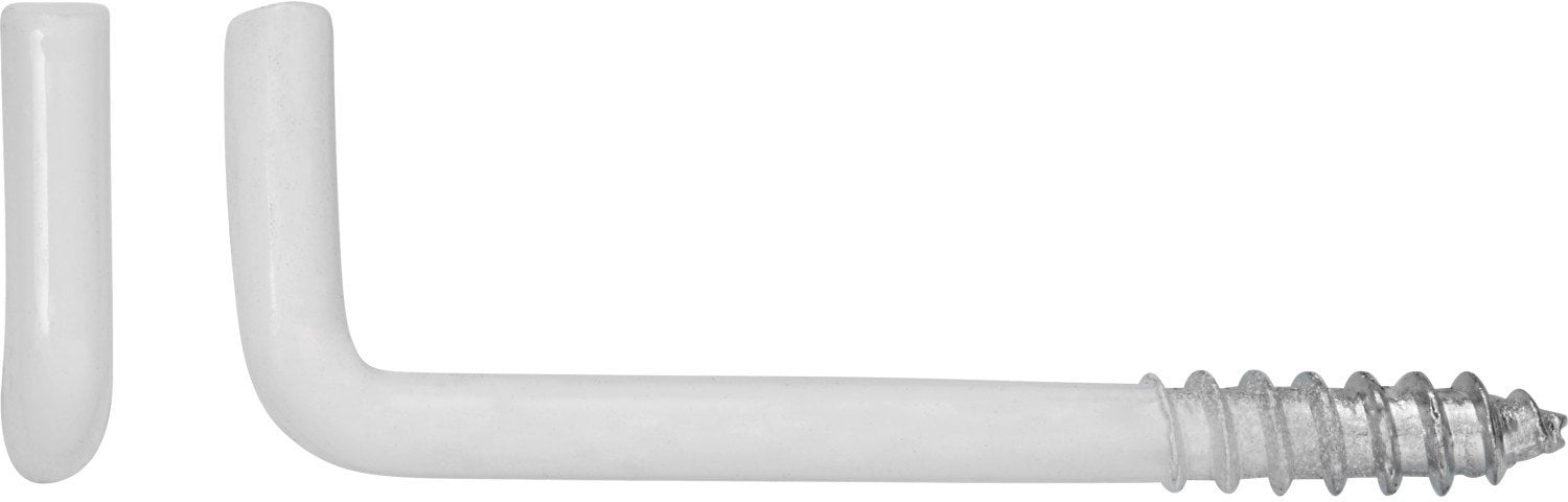SCREW HOOK 50X3,8X24X17 WHITE/ 4PCS