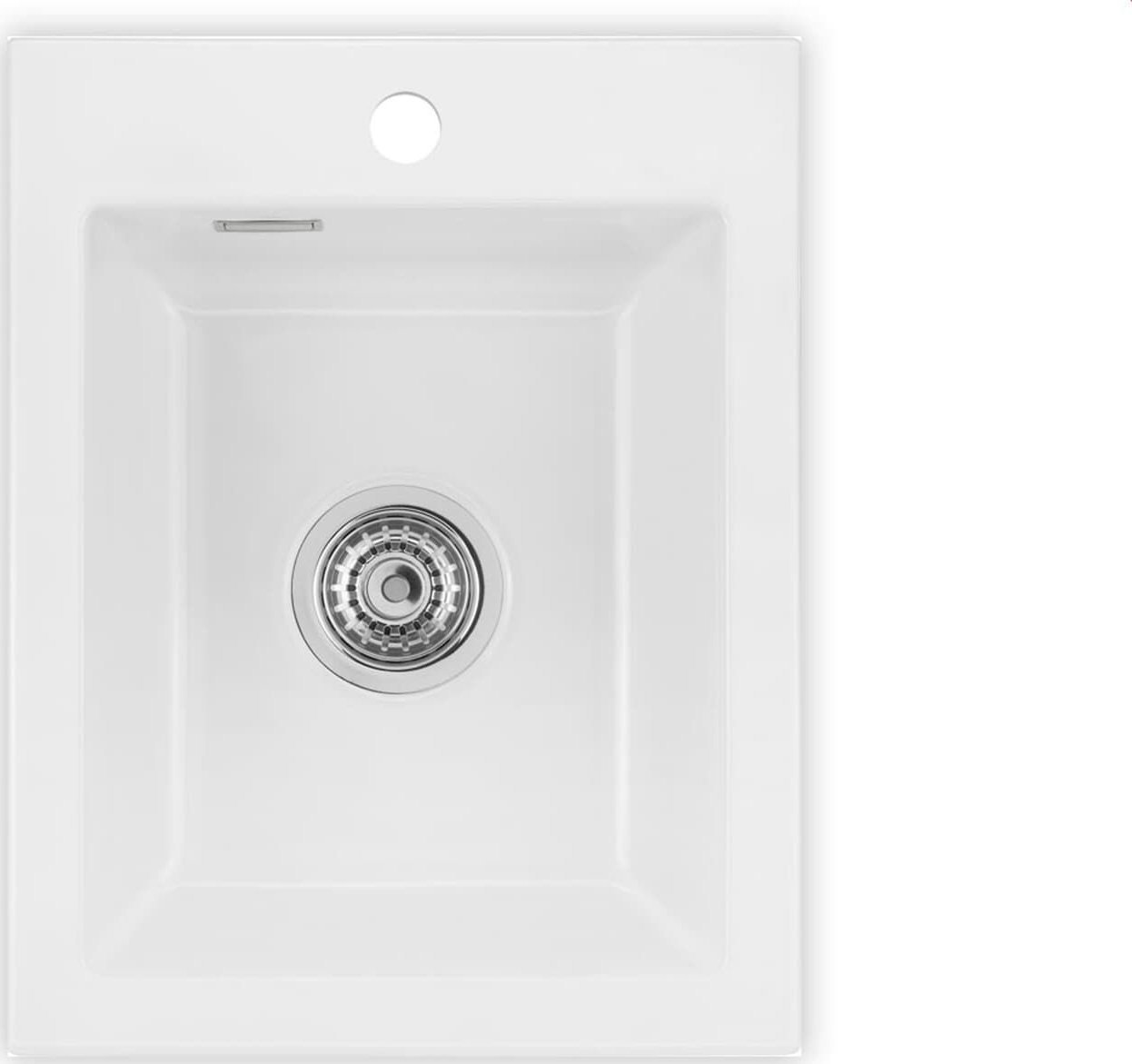 Zlewozmywak SYSTEMCERAM Systemceram Mera 39 Gronland zlewozmywak ceramiczny , korek manualny