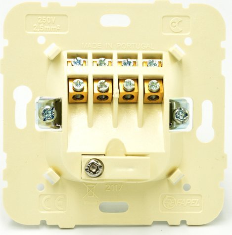 Efapel Efapel Logus90 przyłącze kablowe głośnikowe biały 90174 KWBR