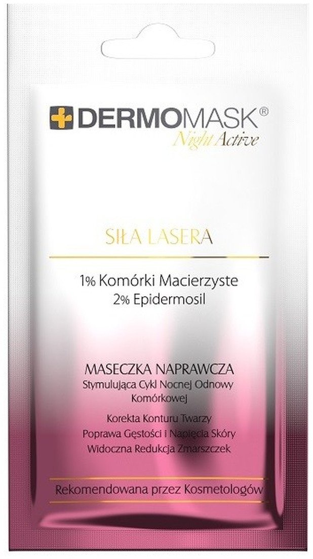 Lbiotica / Biovax Dermomask Night Active Maseczka naprawcza na twarz - Siła Lasera 12ml
