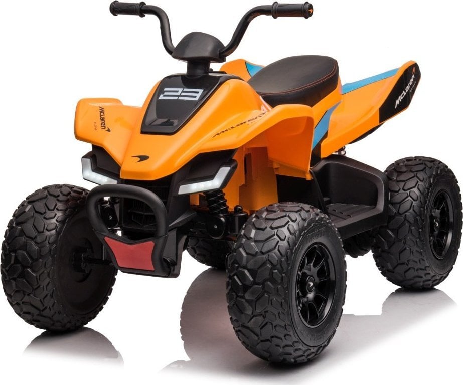 Quad McLaren Racing MCL 35 dla dzieci Pomarańczowy + Pilot + EVA + Audio LED