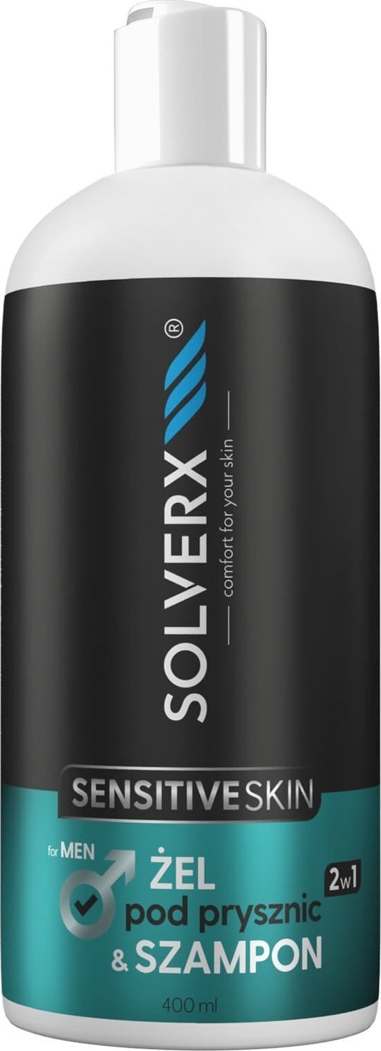 Solverx SOLVERX MEN SENSITIVE SKIN Żel & szampon 2w1 400m&