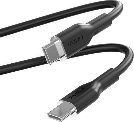 Kabel USB Puro USB-C - USB-C 1.5 m Czarny (PUR669)
