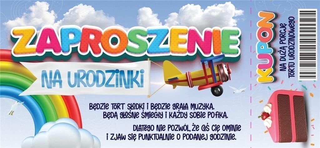 Yeku Zaproszenie Urodziny (10szt)