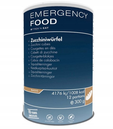 EMERGENCY LINE Cukinia w kostkach, [Zucchini cubes-EL] 300g