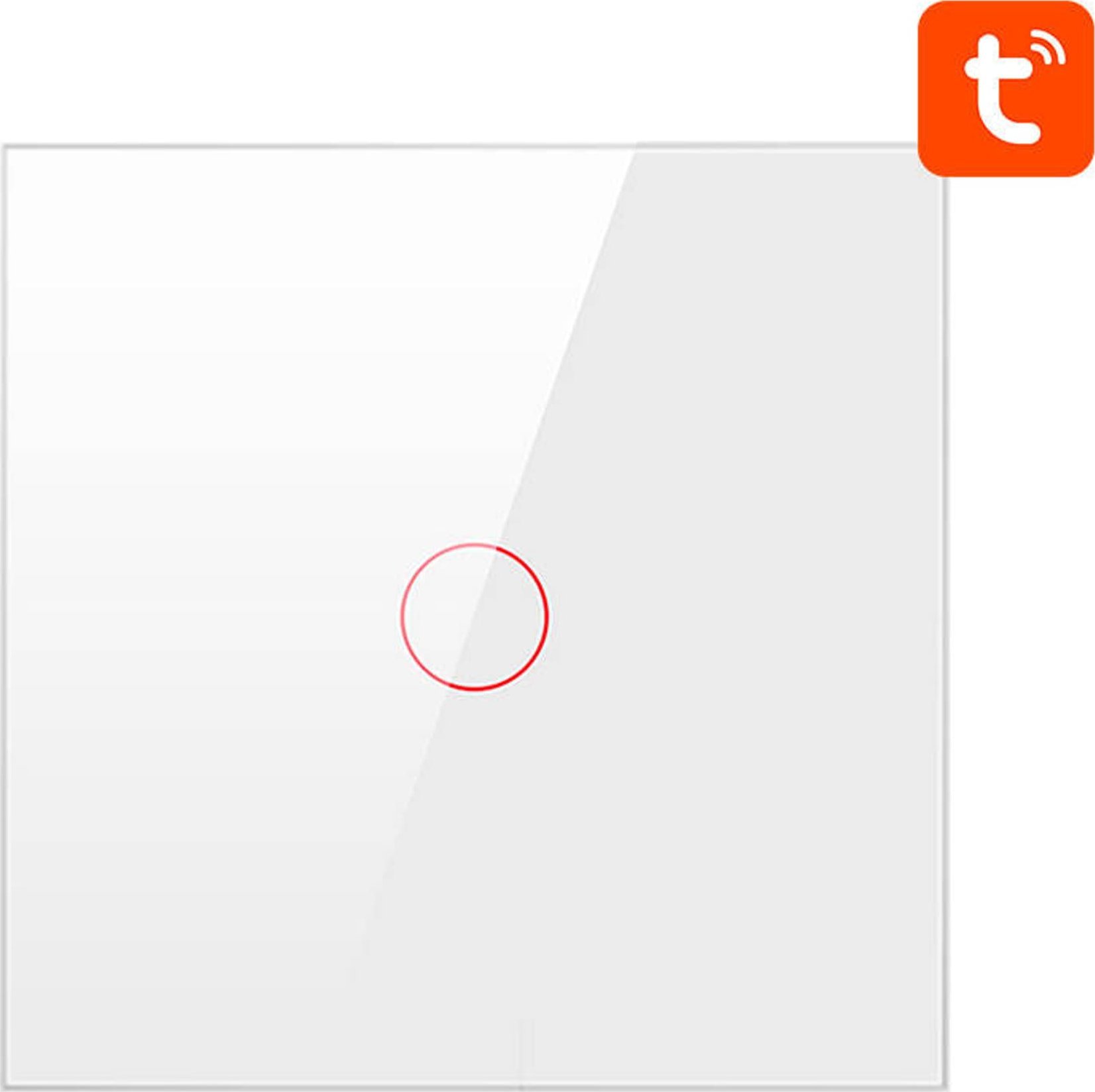 Avatto Dotykowy Włącznik Światła ZigBee Avatto ZTS02-EU-W1 Pojedynczy TUYA (biały)
