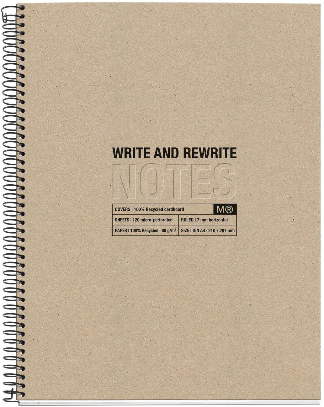 MIQUELRIUS Miquelrius Notatnik czarny Recykling A4 80 kartek