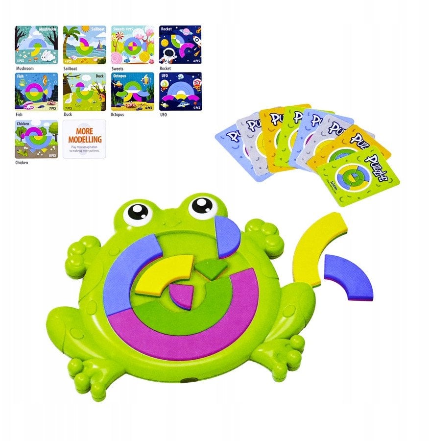 B42C1 GRA LOGICZNA PUZZLE 2w1 KLOCKI DO UKŁADANIA