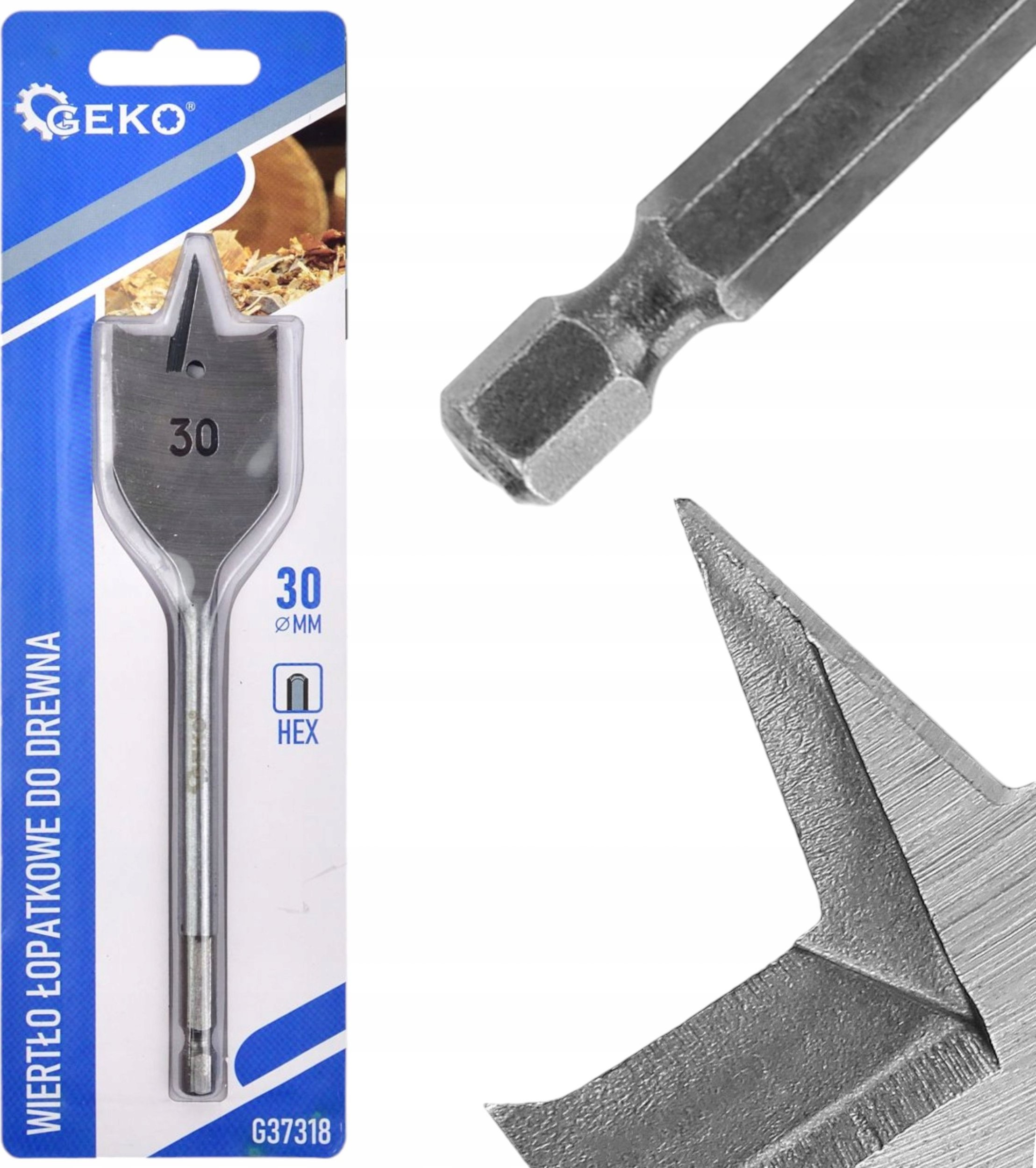 Wiertło Geko Wiertło łopatkowe do drewna 30x152mm HEX (20/200)
