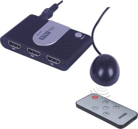 PremiumCord PREMIUMCORD HDMI switch 3:1 z pilotem
