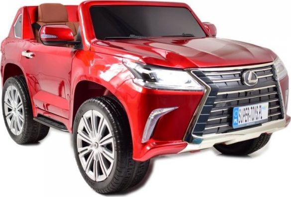 Super-Toys LEXUS LX-570 LAKIER, MP4, MIĘKKIE KOŁA, MIĘKKIE SIEDZENIE, PEŁNA OPCJA 2X12V/LX570