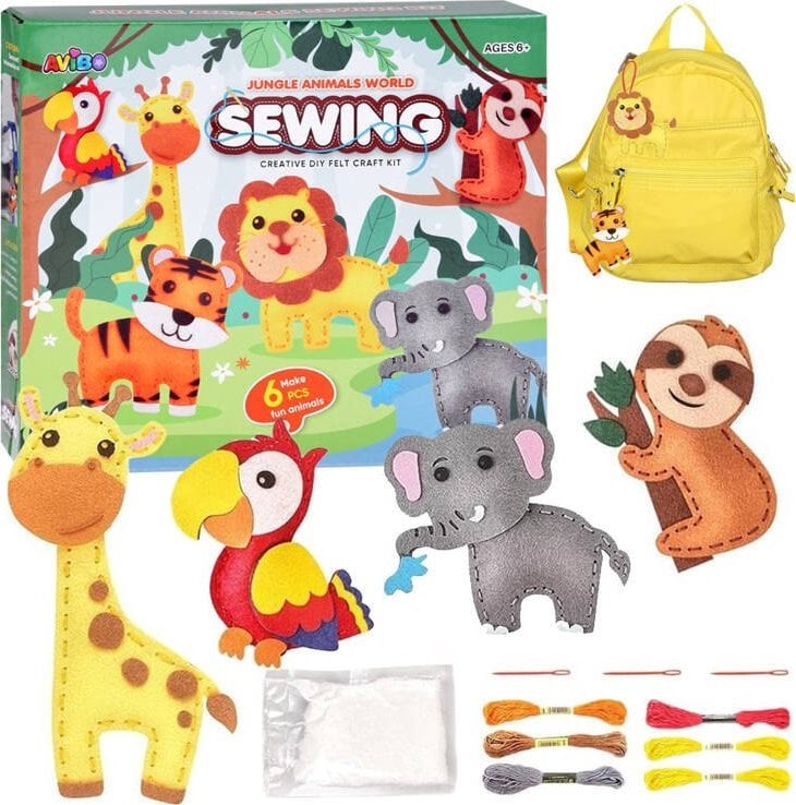 Jokomisiada Zestaw kreatywny zrób to sam świat zwierząt dżungli zestaw ZA5275