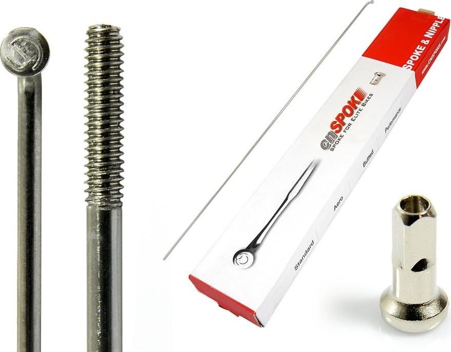 Cn Spoke Szprycha CnSpoke STD14 srebrna + nypel (stal nierdzewna) 292 mm