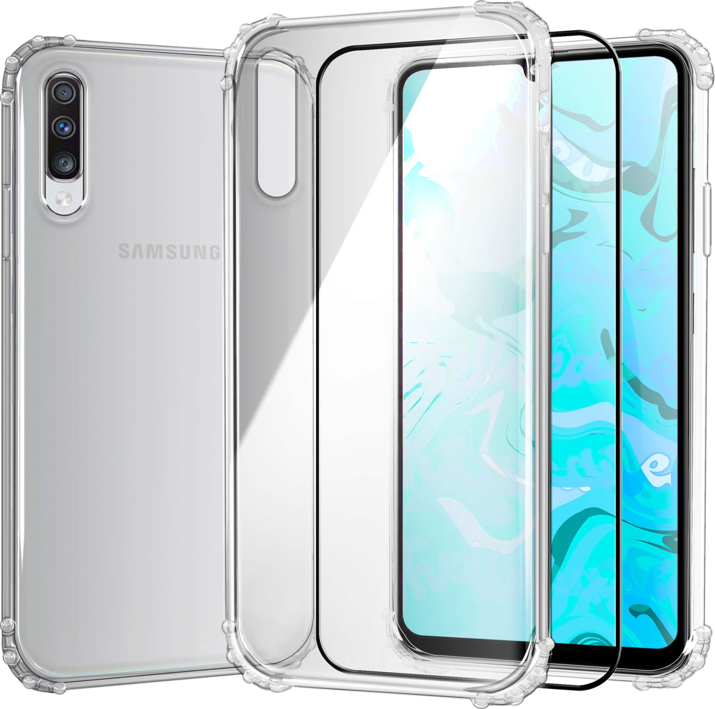 Hello Case ETUI PANCERNE DO SAMSUNG GALAXY A70 | CASE SILIKON GUMOWE SLIM SHOCK SZKŁO
