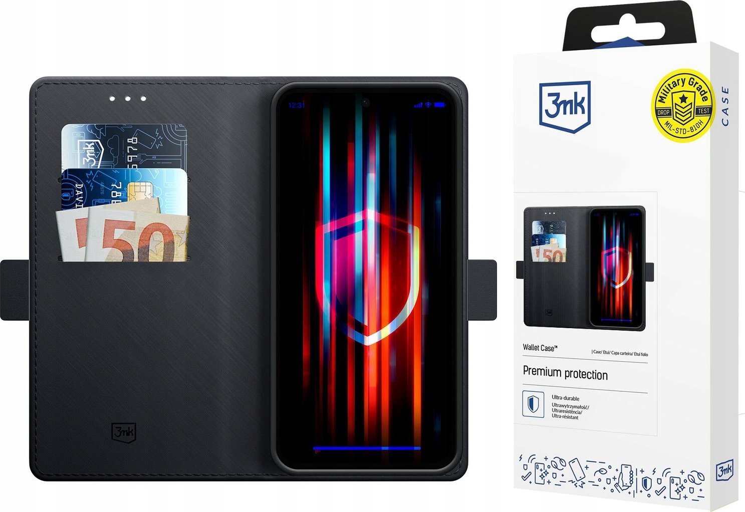 Etui 3mk Wallet Case na Samsung Galaxy S25 - czarne