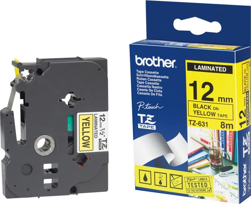 Brother Brother Tapes TC101 12mm colorless/black - TC101