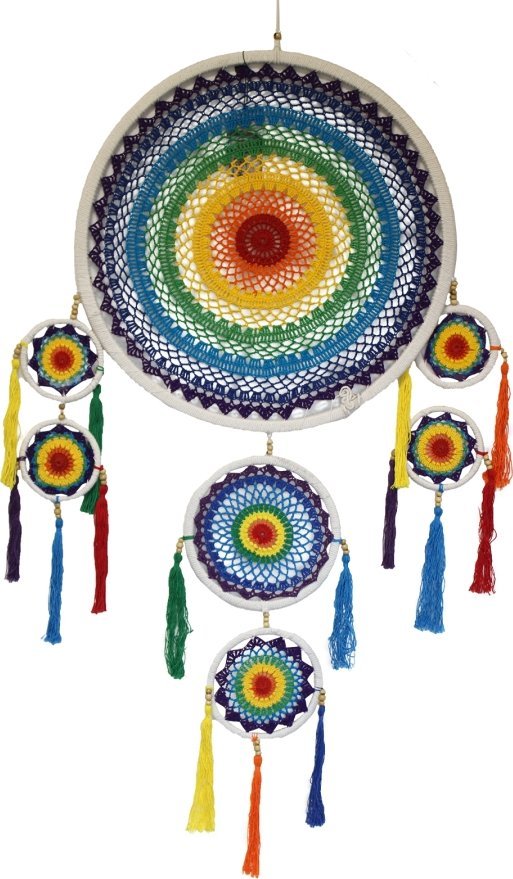 Art-Pol Łapacz Snów Tęczowy - Okrągły 2