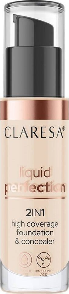 Claresa Claresa Liquid Perfection 2w1 102 Warm Medium 34g