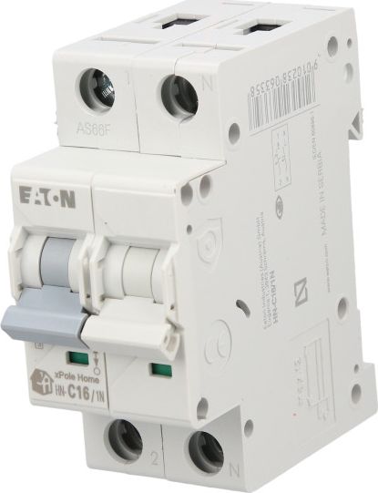 Eaton Wyłącznik nadprądowy 1P+N C 16A 6kA AC xPole Home HN-C16/1N 194851