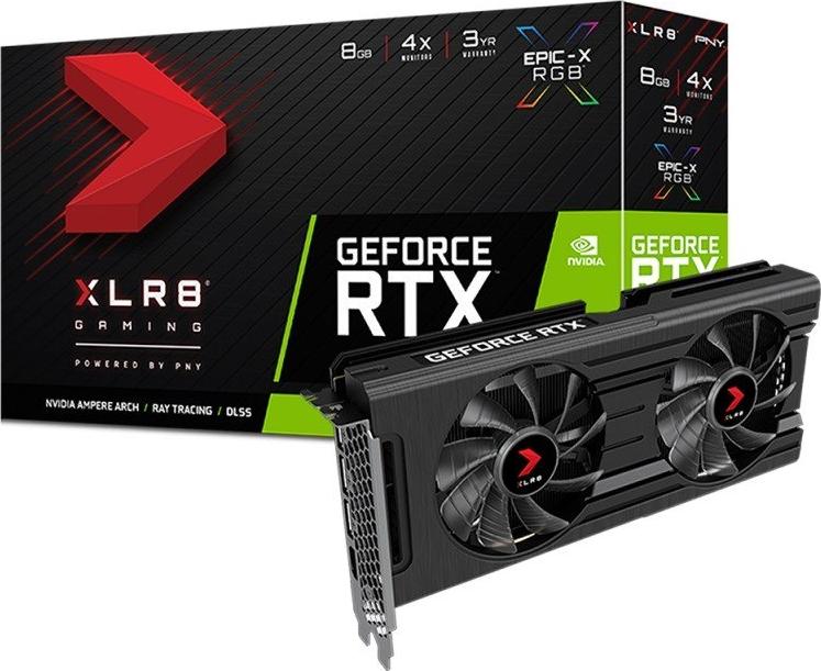 Karta graficzna PNY GeForce RTX 3050 XLR8 Gaming Revel Epic-X 8GB GDDR6 (VCG30508DFXPPB)