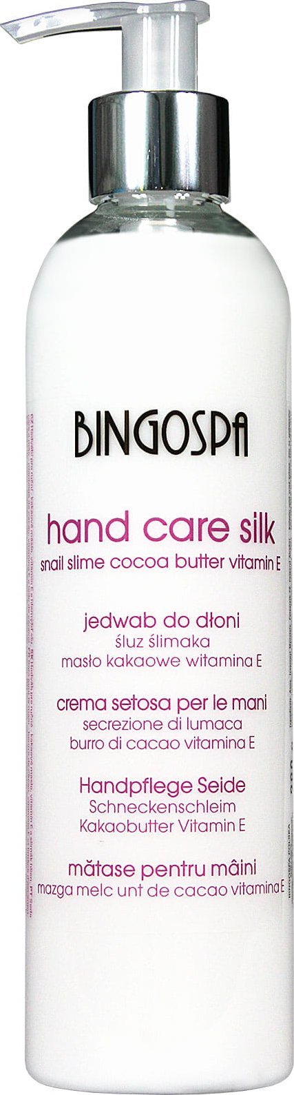 BingoSpa Jedwab do dłoni - śluz ślimaka, masło kakaowe, witamina E BingoSpa