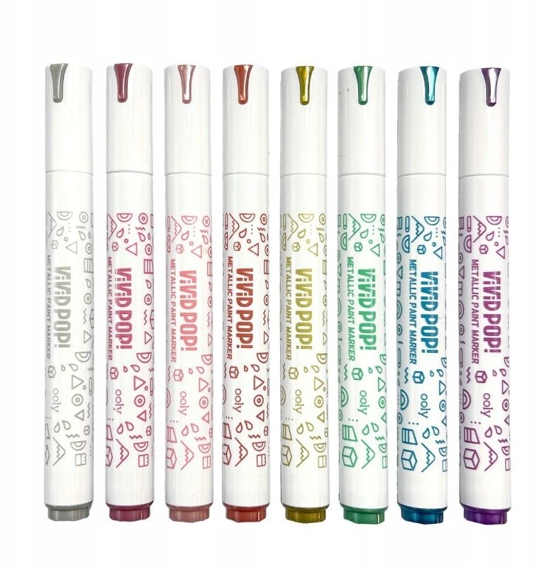 Markery Akrylowe Vivid Pop!! Metaliczne 8szt