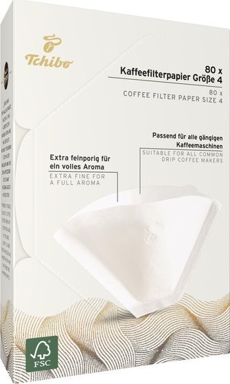 Osram Tchibo 80 sztuk filtrów do kawy - rozmiar 4