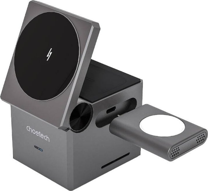 Choetech Ładowarka indukcyjna Choetech T632-F 3w1 15W (czarna)