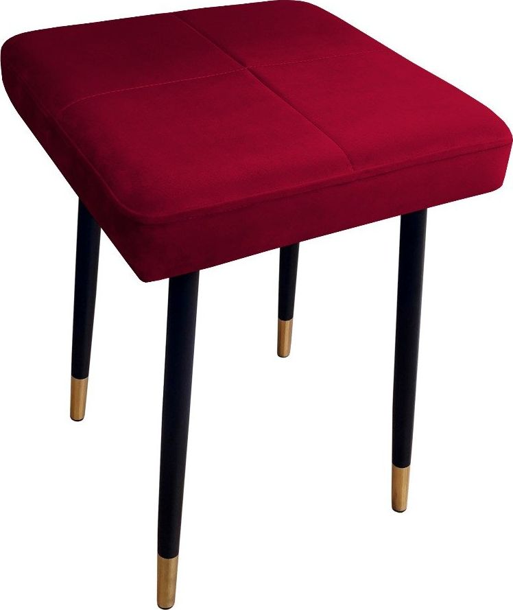 Atos Taboret SQUARE 2 MG VELVET bordowy
