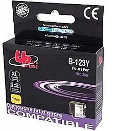 Tintes kārtridžs UPrint Brother LC123Y125XLY Yellow