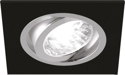 IDEUS Oprawa sufitowa wpuszczana GU10 ALUM D MATBLACK/CHROME IDEUS 6263