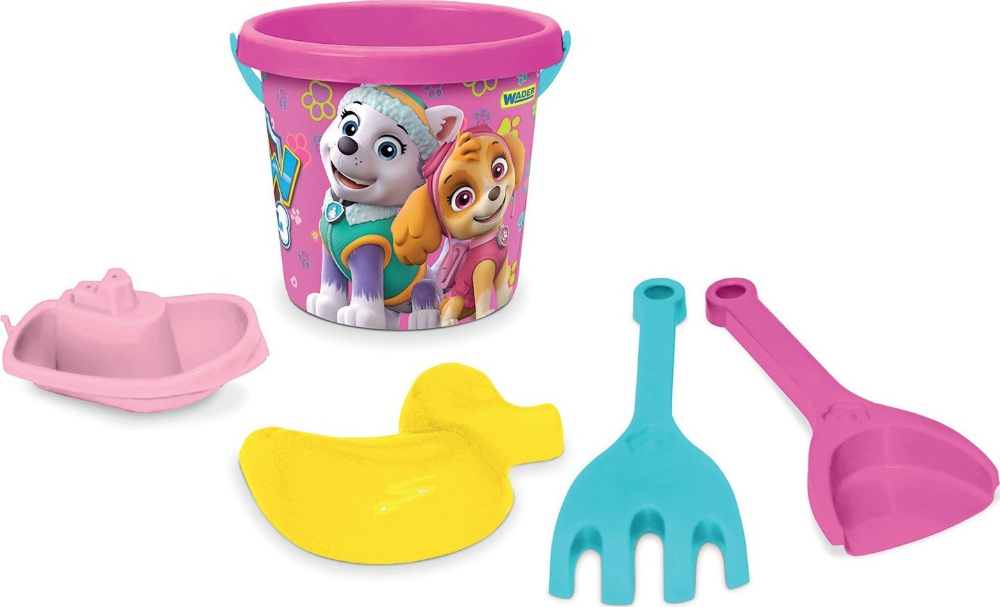 Wader Komplet do piasku Psi Patrol 5 elementów, różowy