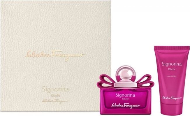 Salvatore Ferragamo Zestaw Salvatore Ferragamo Signorina Ribelle woda perfumowana 30ml + balsam do ciala 50ml