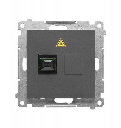 Kontakt-Simon Gniazdo światłowodowe / optyczne pojedyncze SC/APC (moduł) Grafitowy mat TGS1.01/116