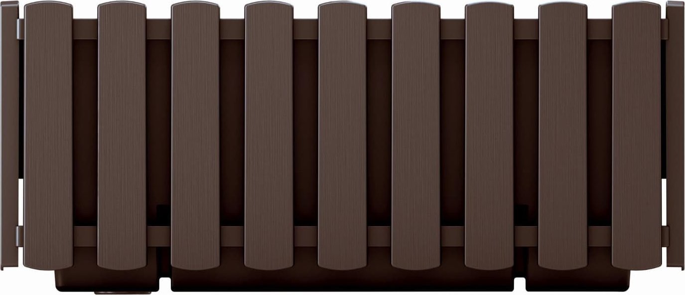 Prosperplast Skrzynka balkonowa Boardee Fencycase DDEF400 brązowa